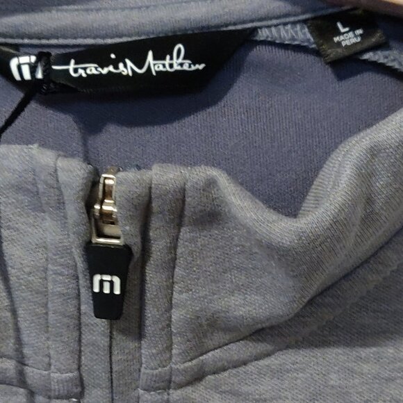 Travis Mathew Upgraded 1/4 Zip Pullover Heather Grey SIZE LARGE NEW WITH… - Picture 8 of 8